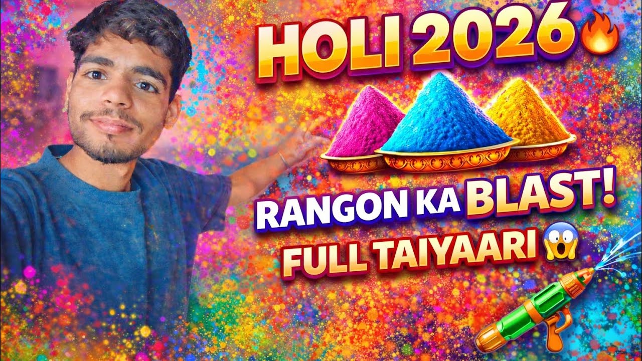 Holi aane wali hai...Aur tayari zabardast hai🌈🖍️