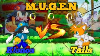 Klonoa (Namco) vs Tails (Sega) | MGS | Namco vs Sega Mugen Battle