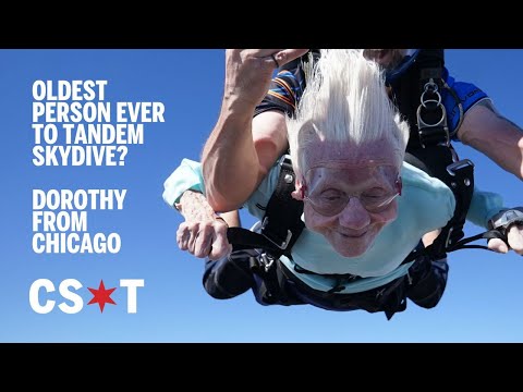 Chicago's own Dorothy Hoffner is now the oldest person ever to tandem skydive from an airplane
