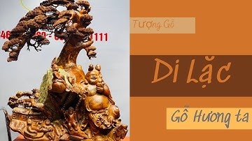 Tượng Gỗ: Phật Di Lặc Ngồi Gốc Tùng Gỗ Hương Ta