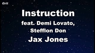 Instruction ft. Demi Lovato, Stefflon Don - Jax Jones -  Karaoke 【No Guide Melody】 Instrumental chords