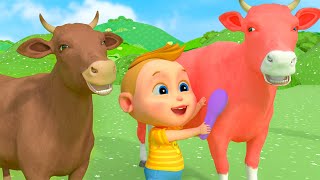 The Rainbow Colors Song -  Cow Videos | Nursery Rhymes \u0026 Kids Songs