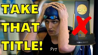 Teammate Of TRANSGENDER LIA THOMAS says STRIP Swimmer of NCAA NATIONAL TITLE after FINA BAN!
