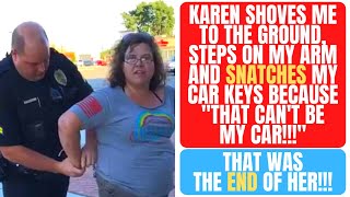 KAREN ATTACKS ME AND SNATCHES MY CAR KEYS FROM ME BECAUSE IT CAN'T BE MINE!!! r\/EntitledParents
