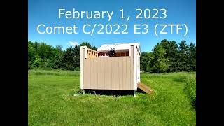 February 1 2023 C 2022 E3 ZTF time lapse