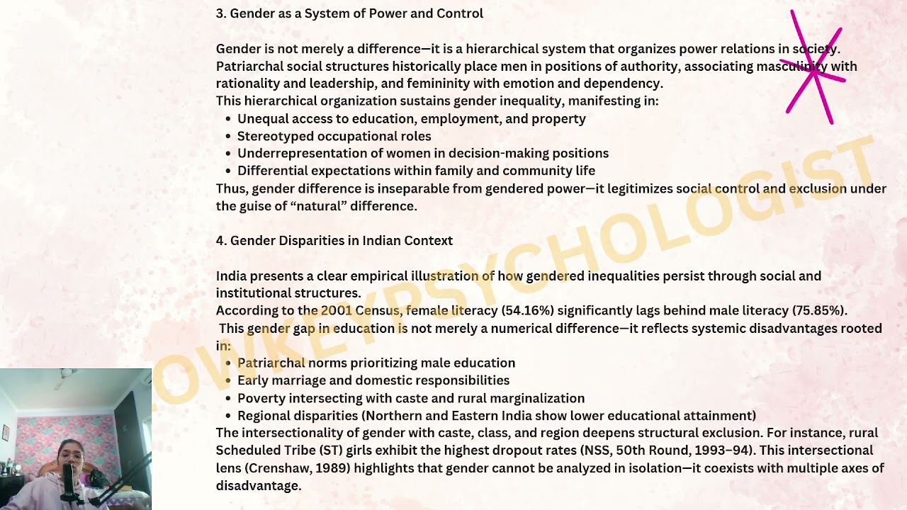 SPAC Unit 2: Gender Diversity & Sexism | part 3  | DU BA (Hons)