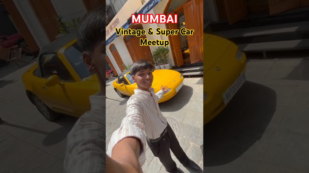Mumbai Biggest Sunday Cars meetup #supercars #vintagecars #mumbai #explore