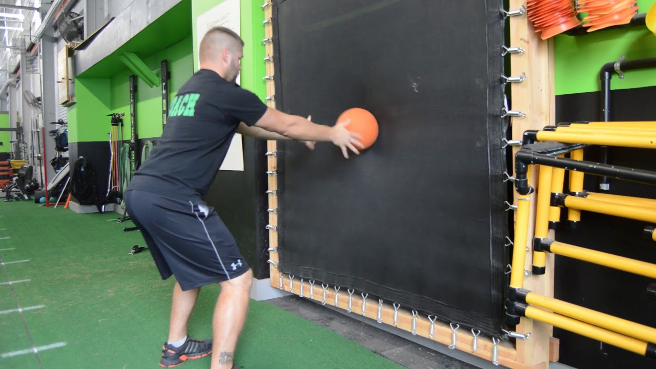 Rebounder Med Ball Chest Pass YouTube