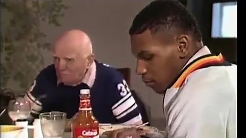 RARE video of MIKE TYSON eating with Cus D'Amato 1982