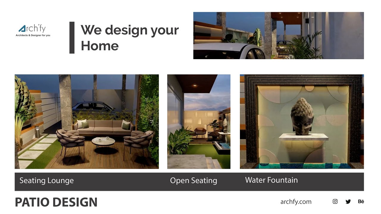 PATIO DESIGN (Archfy) 3D Animation Video| Lumion 10 Walkthrough