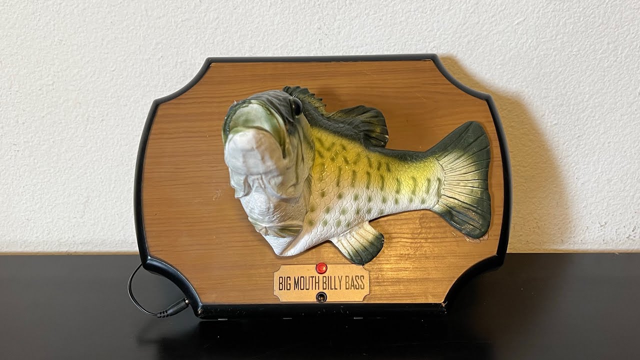 Vintage Big Mouth Billy Bass - Poisson Chantant Gemmy 1999 - TESTÉ Et FONCTIONNE