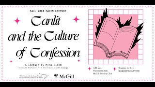 Celebrity Fall 2024 Eakin Lecture: Canlit and the Culture of Confession Net Worth
