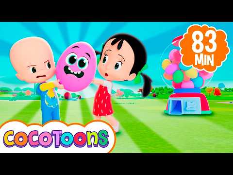 Humpty Dumpty subiu no muro 🎵 e mais musicas infantis de Cleo e Cuquin| Cocotoons Brasil