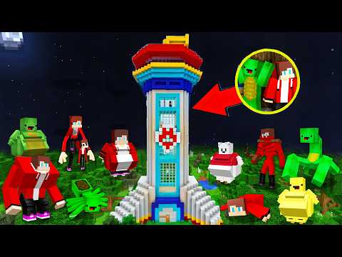 1000 JJ and Mikey Mutants vs Security paw patrol House in Minecraft - Challenge Maizen