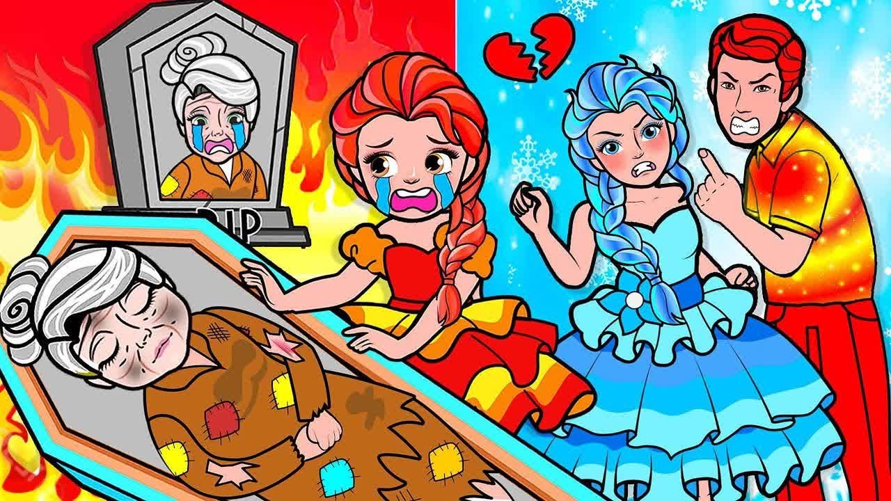 Paper Dolls Dress Up - Sinful Daughter and Grandmother Unlucky Dress - Barbie Story & Crafts