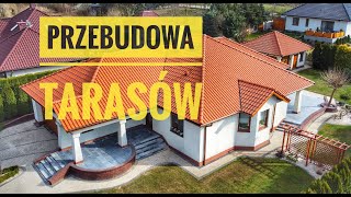 Płyty betonowe i stopnice schodowe na tarasie / wejściu zamiast płytek #bruk-bet #Mimal #Brukarz