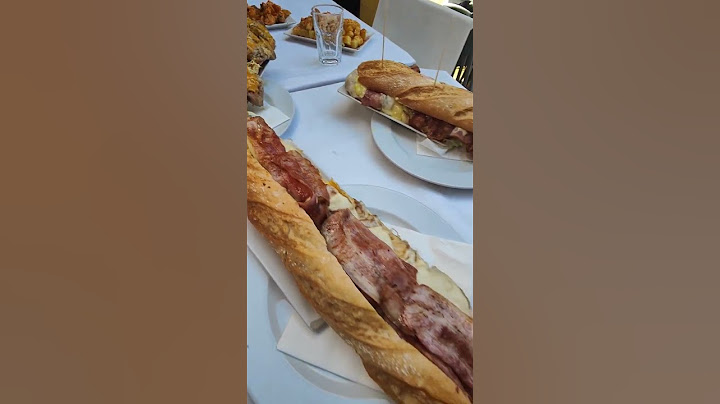 Probando los bocadillos más grandes de España