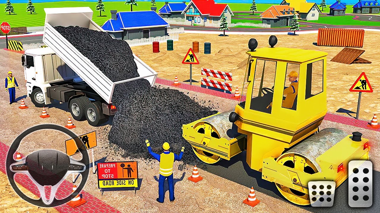 Heavy Excavator Simulator 2021 - Construction Road Builder - Android Gameplay