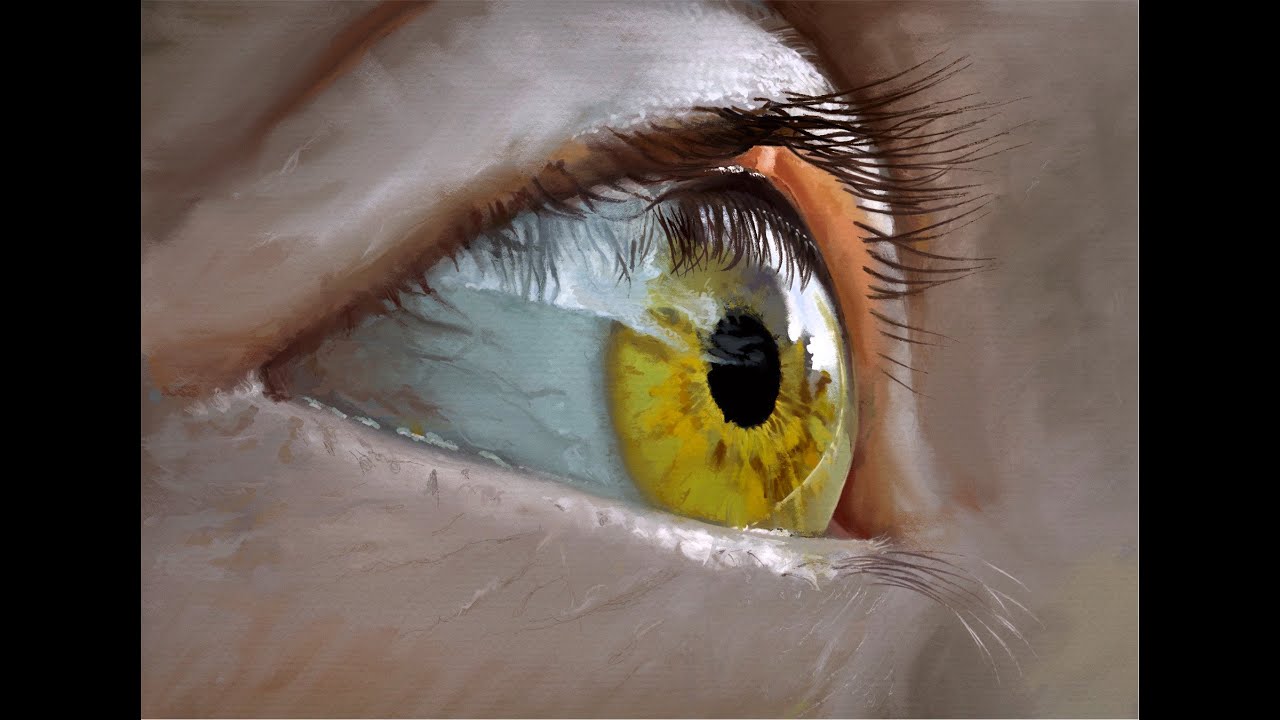 How to draw a realistic eye in Procreate - YouTube