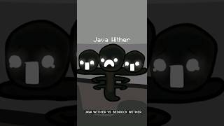 JAVA WITHER VS BEDROCK WITHER IN MINECRAFT #shorts #short #minecraft #trending
