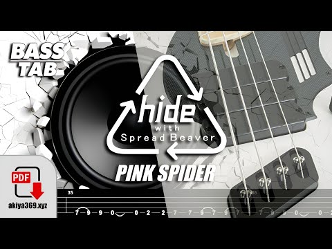 PINK SPIDER / HIDE WITH SPREAD BEAVER【BASS TAB】