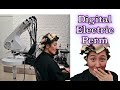ELECTRIC DIGITAL PERM on my hair!