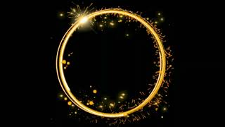 Neon Circle Animation Black Screen Effect Video Background | Fire Circle Effect Black Screen