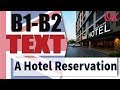 A Hotel Reservation | Intermediate English Dialogue | OK English