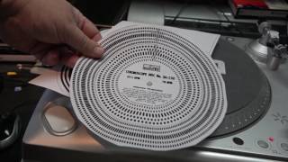 Strobe disk for turntable  speed construction