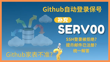 SERV00补充问题:利用Github Actions工作流定期自动登录保号|SSH拒绝连接|提示邮件已注册|github家表不准|