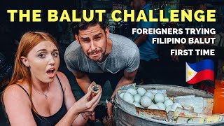 Foreigners try BALUT FOR THE FIRST TIME in the Philippines