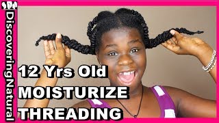 How To Moisturize Natural Hair in African Threading Hairstyles