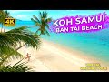 Ban Tai Beach, Koh Samui 2021 - 4K Virtual Walking Tour