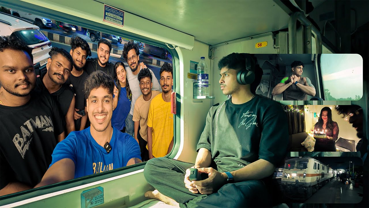 ഒരു Bangalore Train യാത്ര 🚆 | first train vlog | Trip prep | Aleena Bday Surprise🎈 | part 1