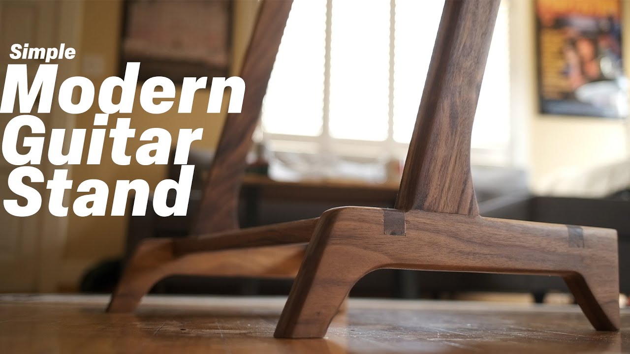 Making a Simple Modern Guitar Stand | Juniperwood