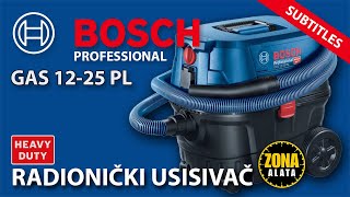 Пылесос Bosch GAS 12-25 PL для влажной и сухой уборки с вилкой