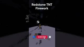 Redstone TNT Firework #minecraft #redstone #shorts