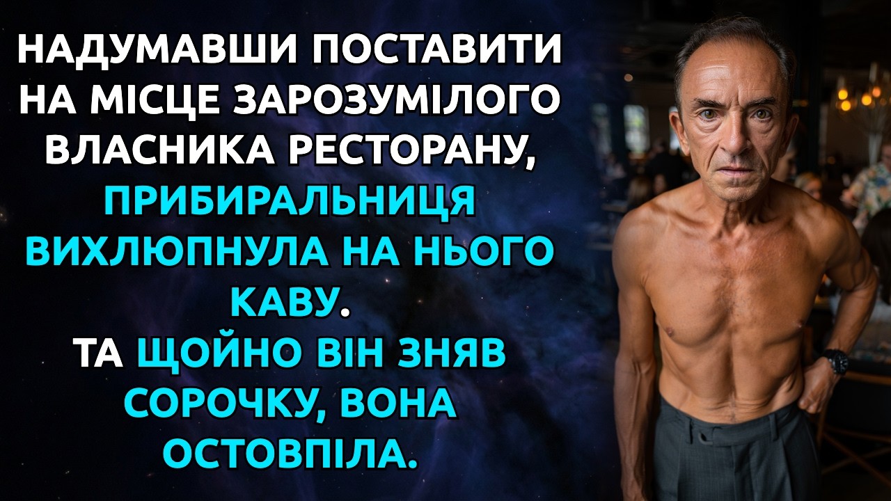 Прибиральниця вилила каву на власника ресторану, а коли він зняв сорочку, остовпіла....
