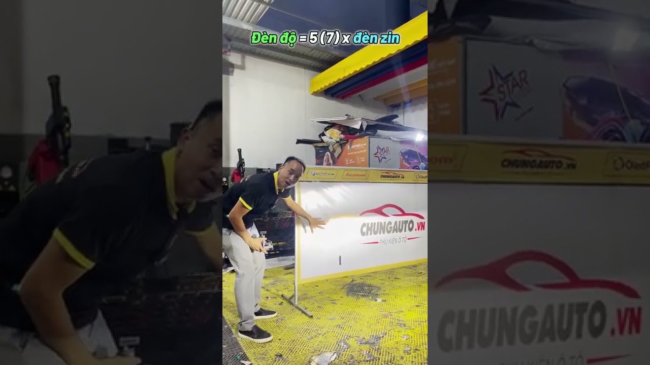 Bộ đèn xe phá làng phá xóm cho Carnival - youtube