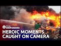 Firefighters' Most Heroic Moments Caught on Camera