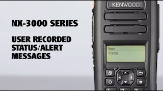 NX-3000 2-Way Radios Voice Record/Alerts | KENWOOD Comms