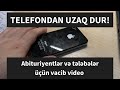 Telefondan necə uzaq durmaq olar - Abituriyentlər və tələbələr üçün tövsiyələr