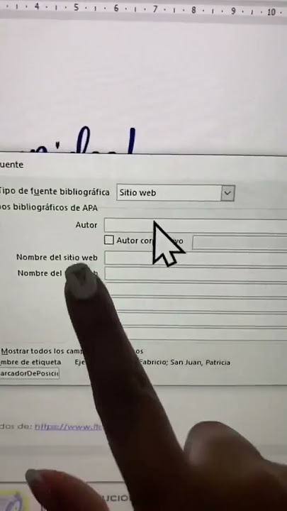 🔴 Cómo citar y referenciar fuentes bibliográficas correctamente en Word ￼#shorts