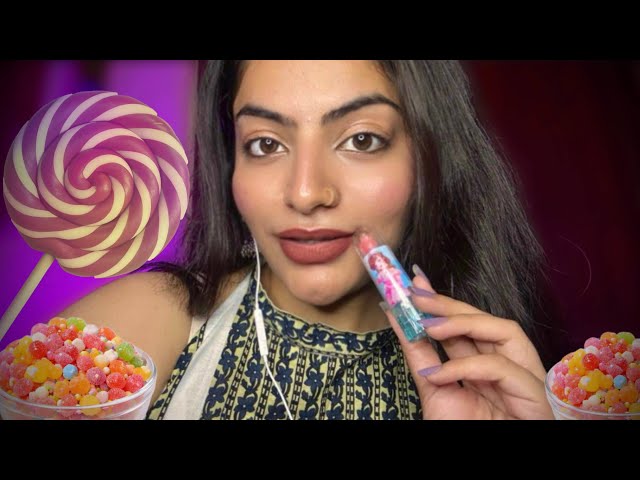 Hindi Asmr The most satisfying candy makeup session 🍭🎧