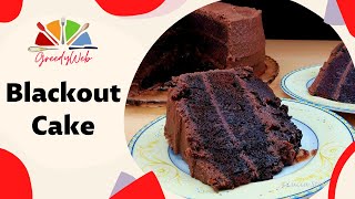 Blackout cake recipe and demonstration