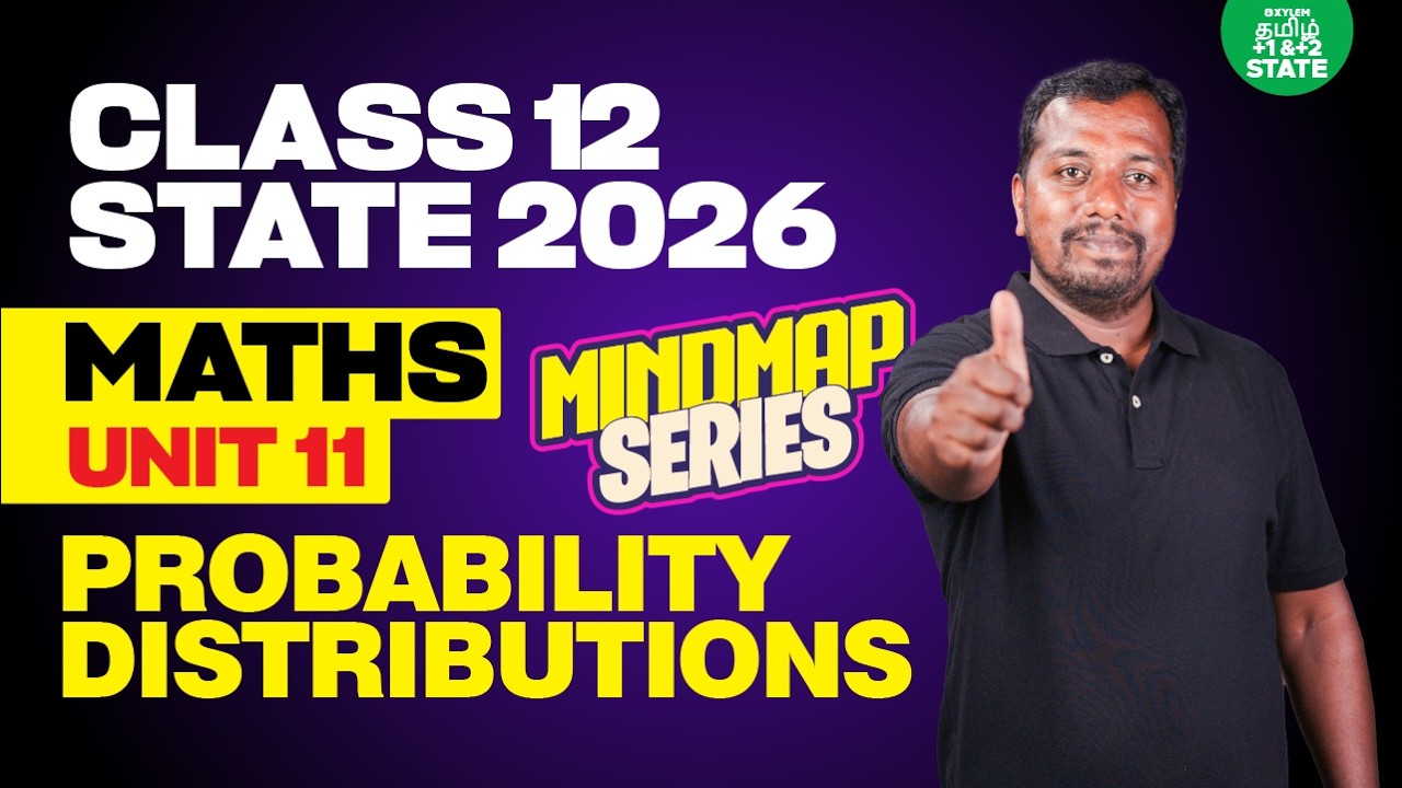 🧠 Mindmap Series 🔥 Probability Distributions | Class 12 Maths | Xylem State 11 & 12 Tamil