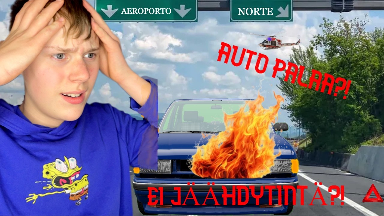YRITIN AJAA AUTOA ILMAN JÄÄHDYTINTÄ?! [HAASTE] MOOTTORI RÄJÄHTI?! 💥(BeamNG Drive)