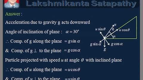 vDo QA Projectile Motion-5/ Projectile on Inclined Plane