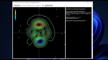 Particle swarm optimization (PSO) - Search for a global minimum. Part 3