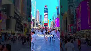 This is Times Square just after the sunrise